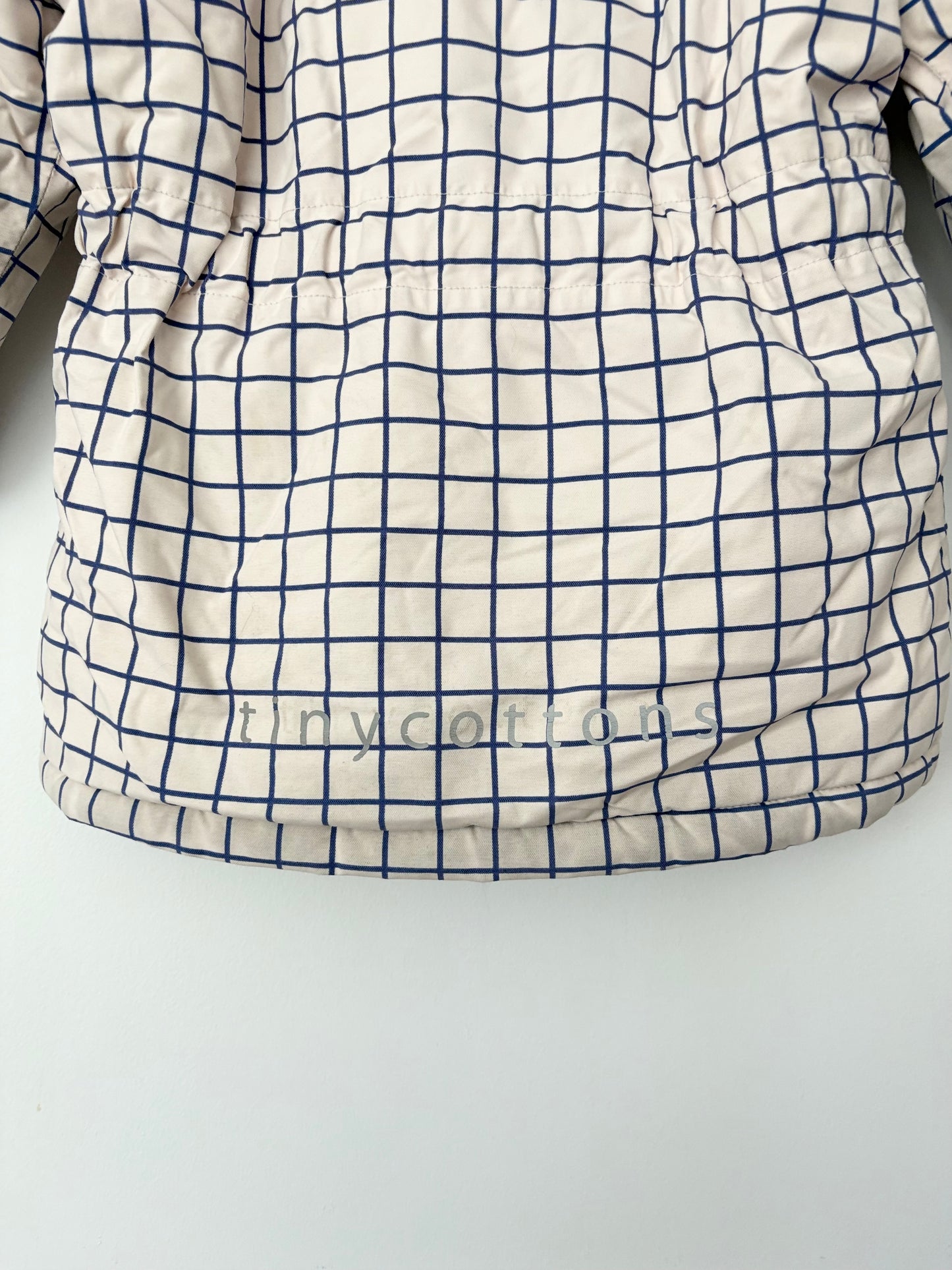Tiny cottons checkered pink coat 4Y
