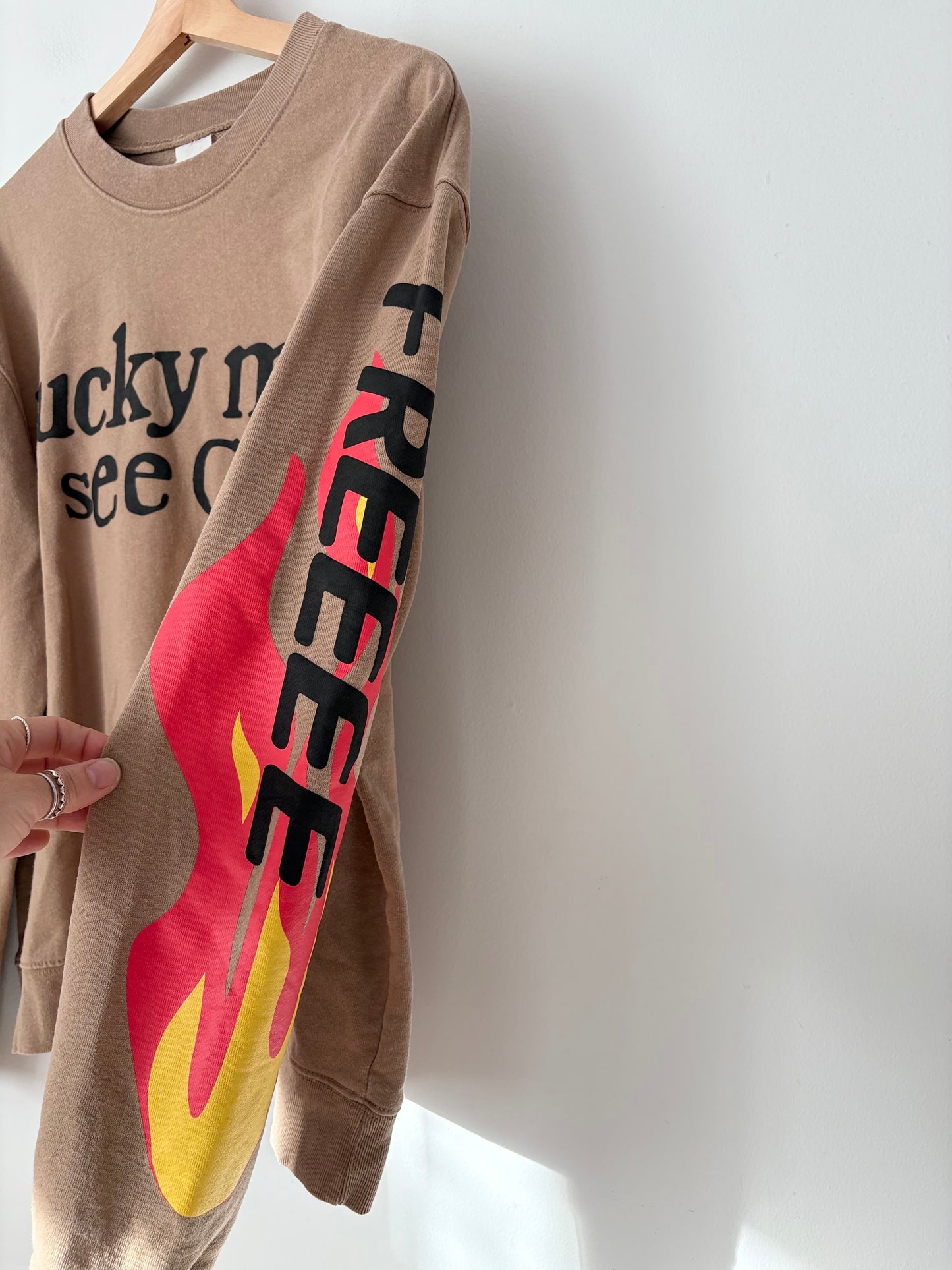 Kid Cudi camp flog gnaw X Kanye replica Crewneck Medium