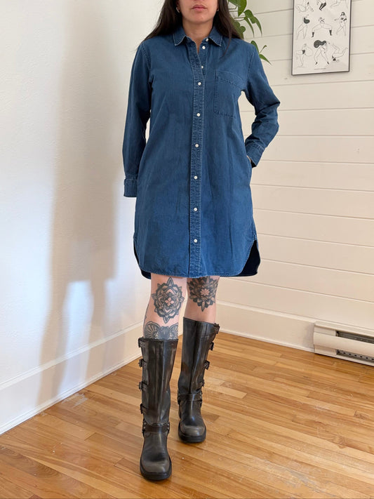 Everlane denim shirt dress S/M