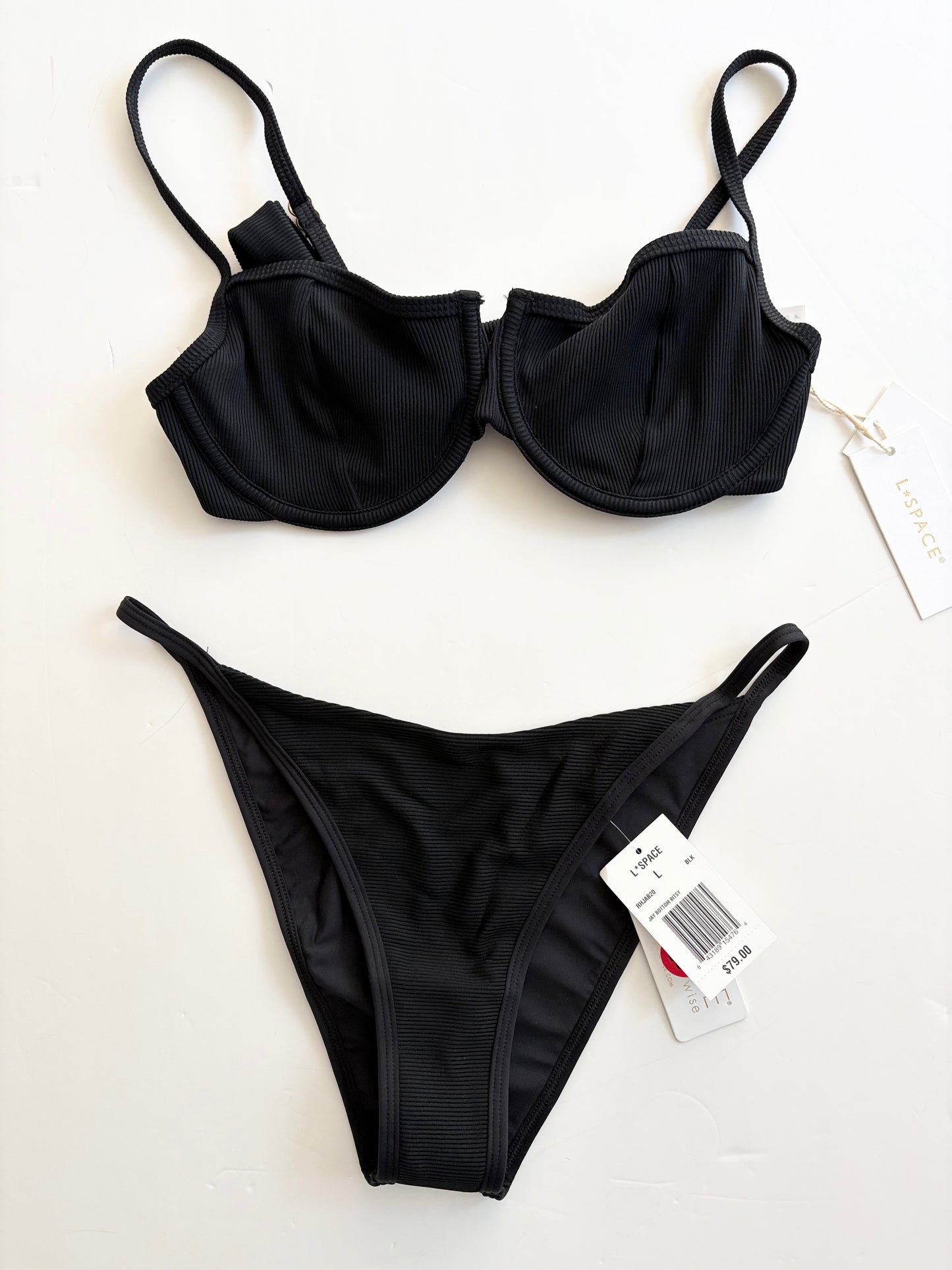 Maillot de bain deux pièces L*Space côtelé M/L