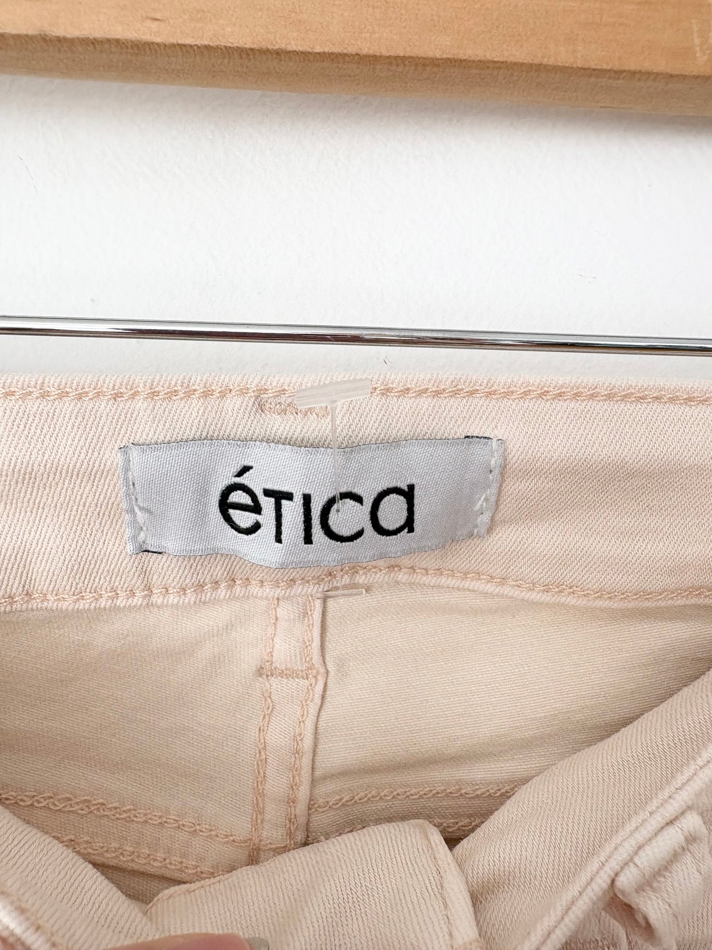 Etica Micki crop flare jeans W25