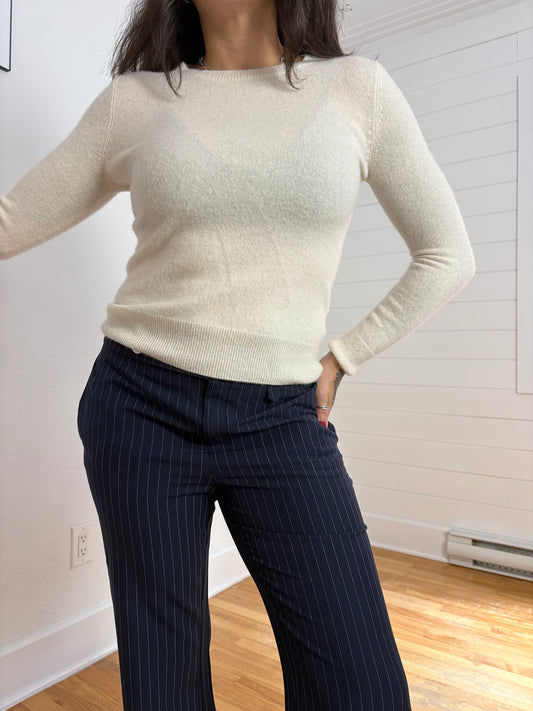 Quince cashmere crewneck sweater Small