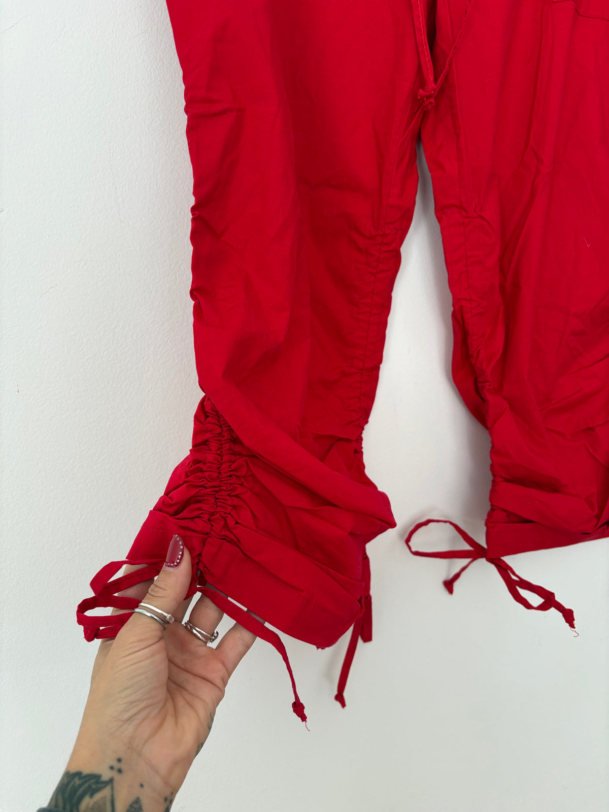 Y2K Garage low waist adjustable capris M/L