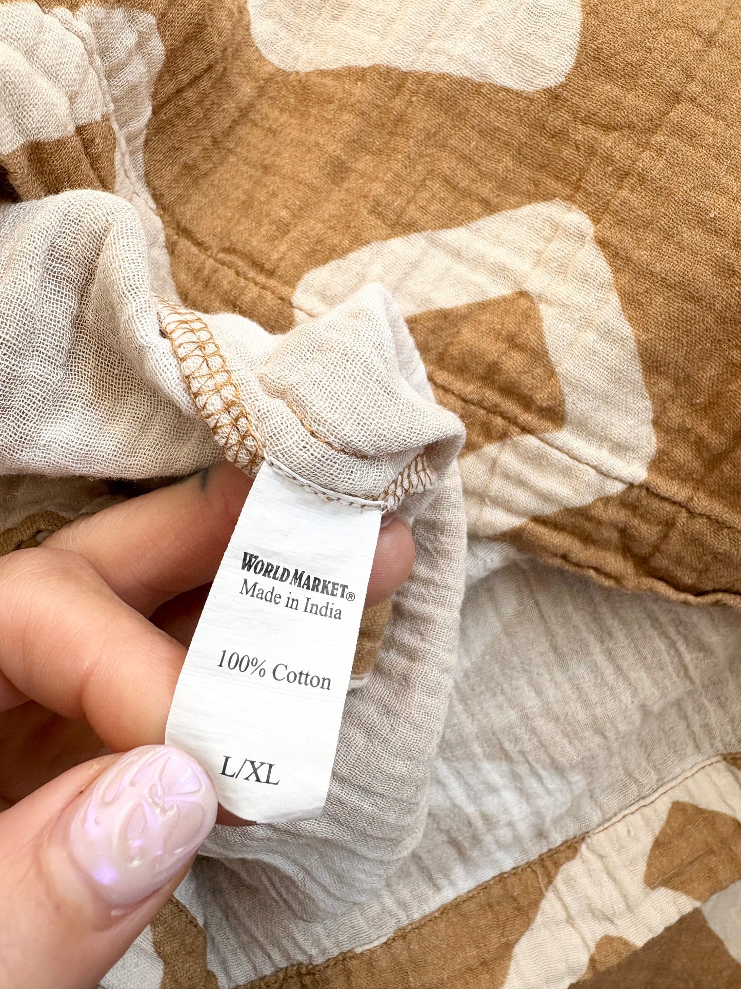 Combinaison pantalon coupe large géométrique World Market L/XL