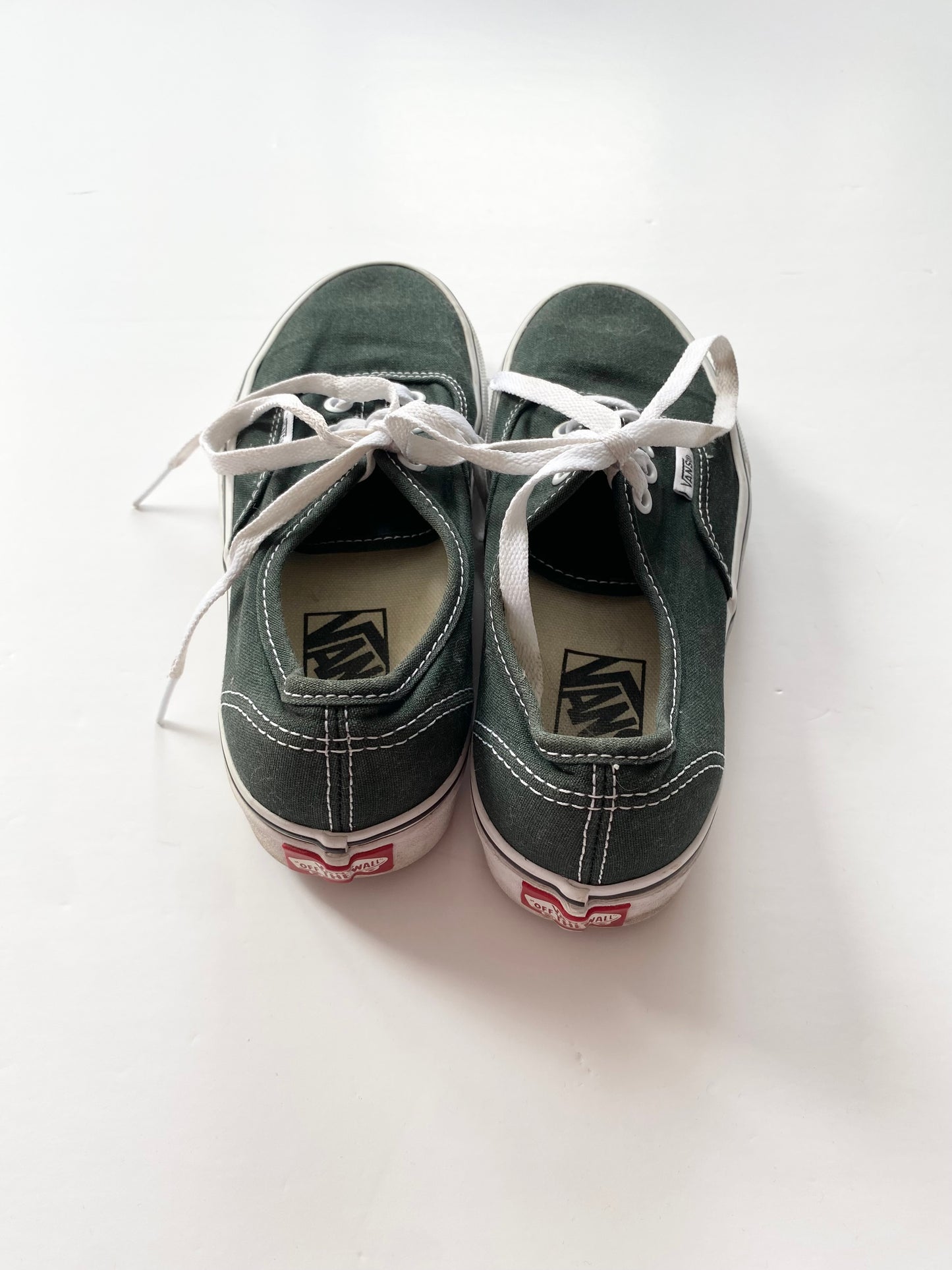 Vans authentic khaki lace ups US5.5