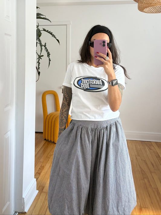 T-shirt court à ourlet brut Backstreet Boys taille M