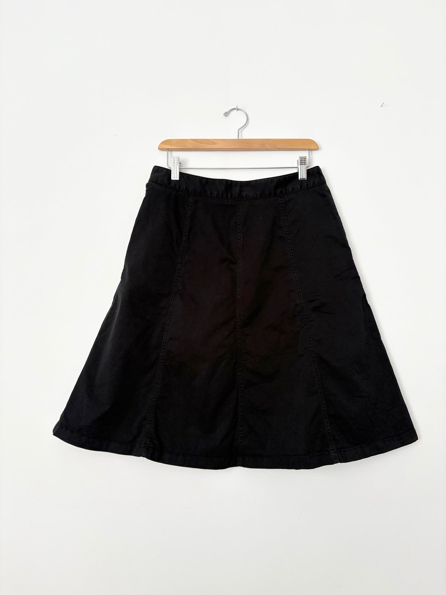 Jupe midi évasée LL Bean style années 2000, taille M/L