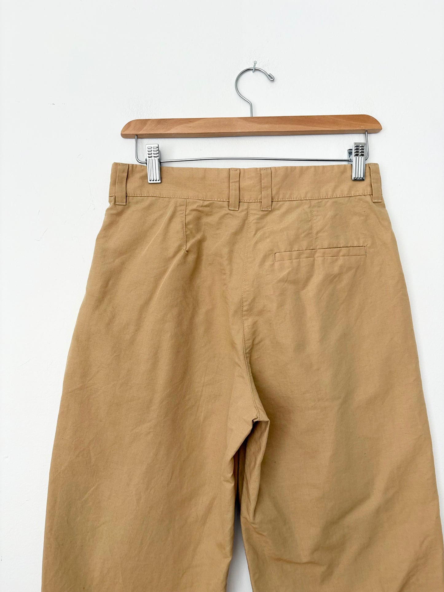 COS linen blend tapered ankle trousers W26/27