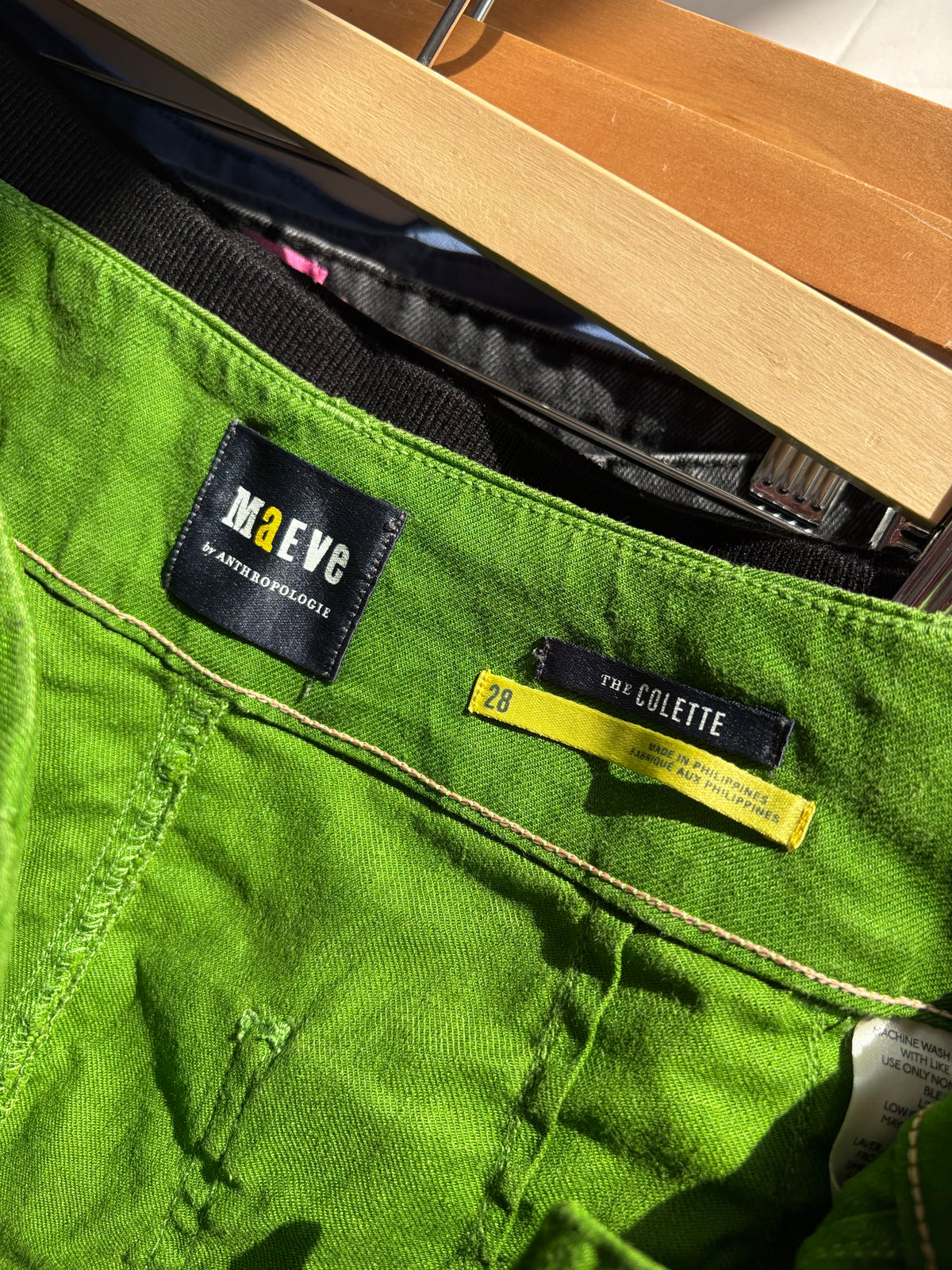 Pantalon Colette Maeve en lin vert T36/38