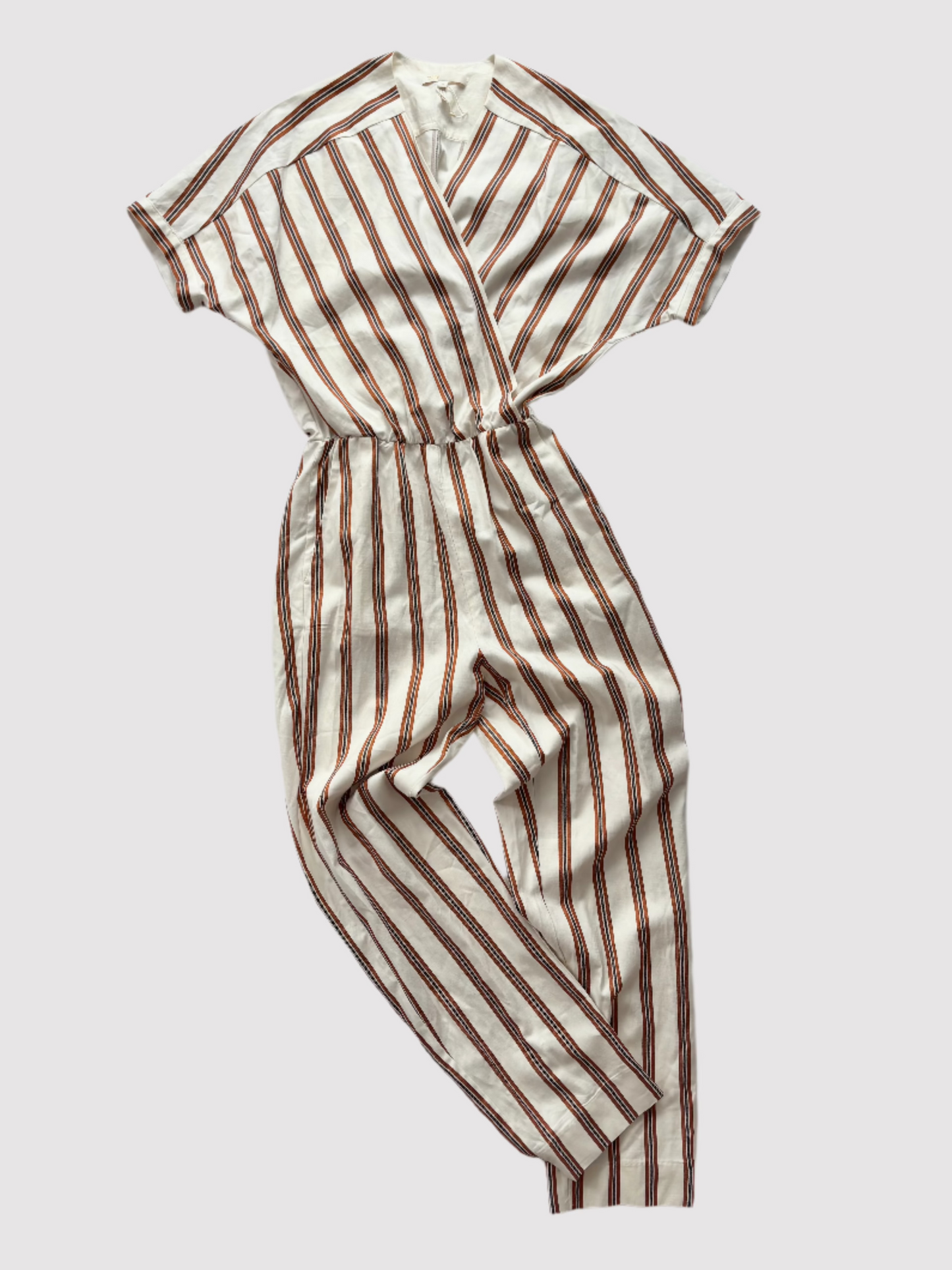 Maje stripe jumpsuit Small